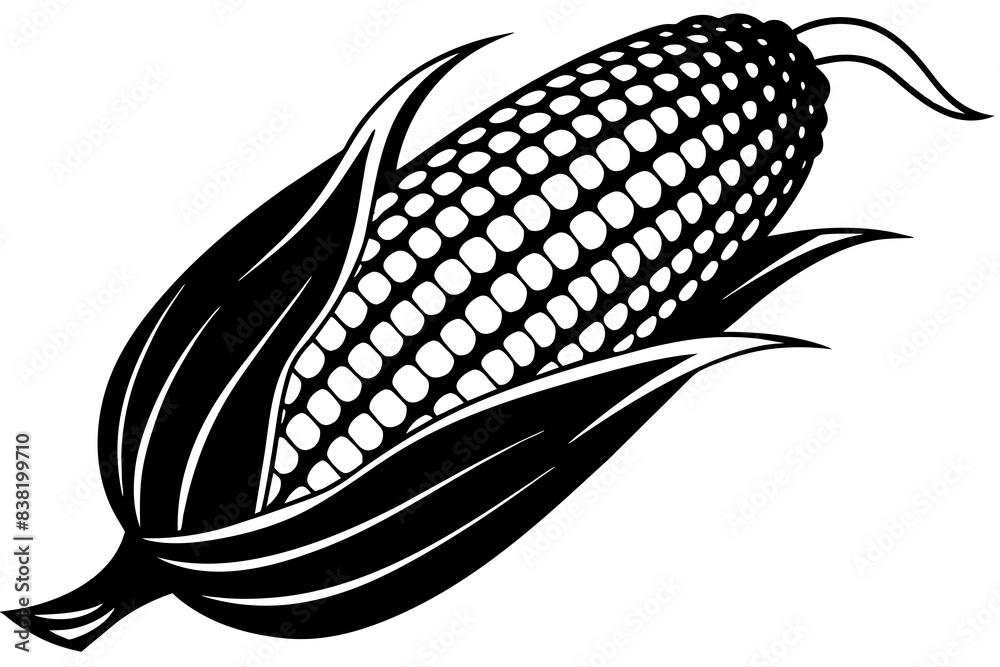 corn silhouette vector illustration corn silhouette vector illustration