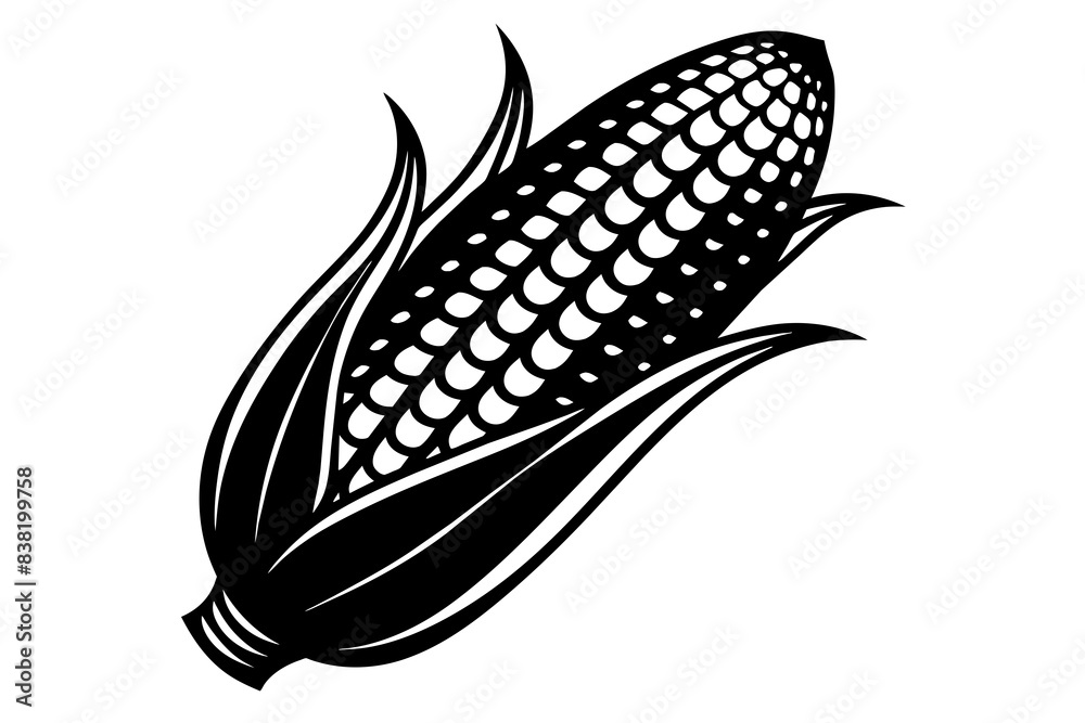 corn silhouette vector illustration corn silhouette vector illustration