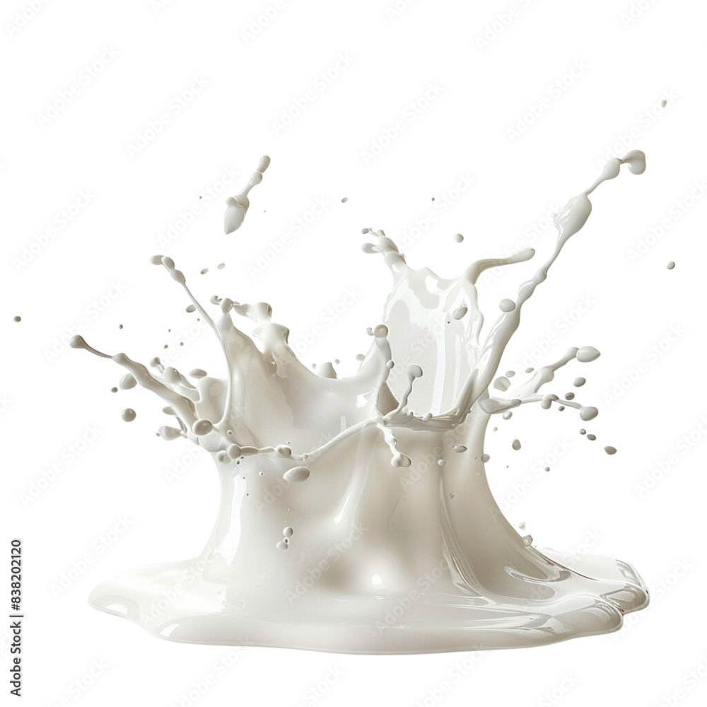 milk splash isolated on a white background milk splash isolated on a white background
