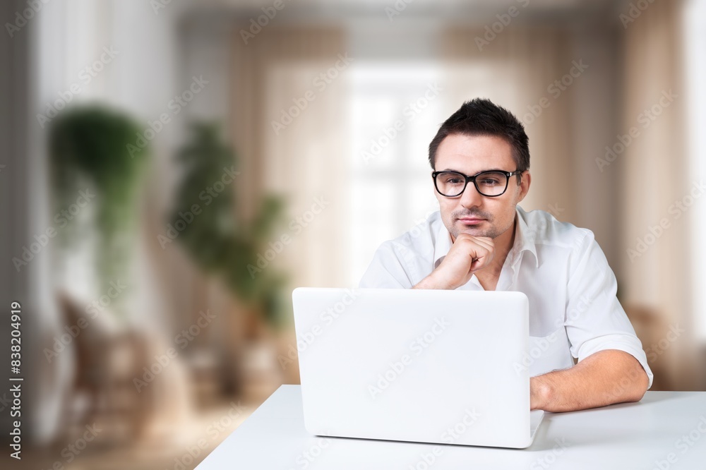 Young student using intelligence Ai Young student using intelligence Ai