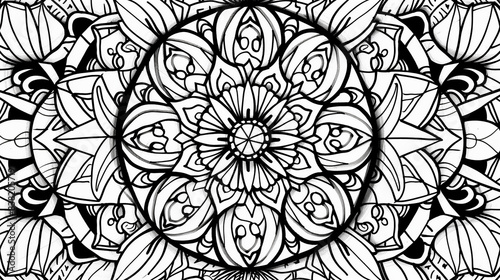 Adult colouring book page