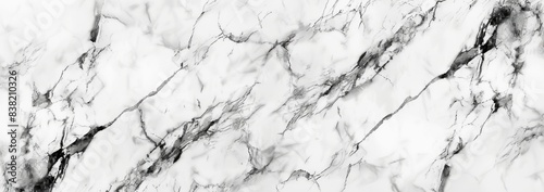 Marble texture background, white marble surface with black
