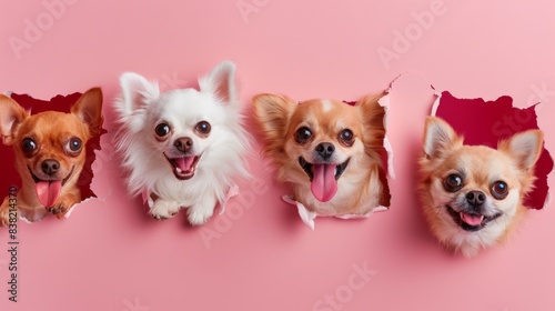 The Chihuahuas on Pink photo