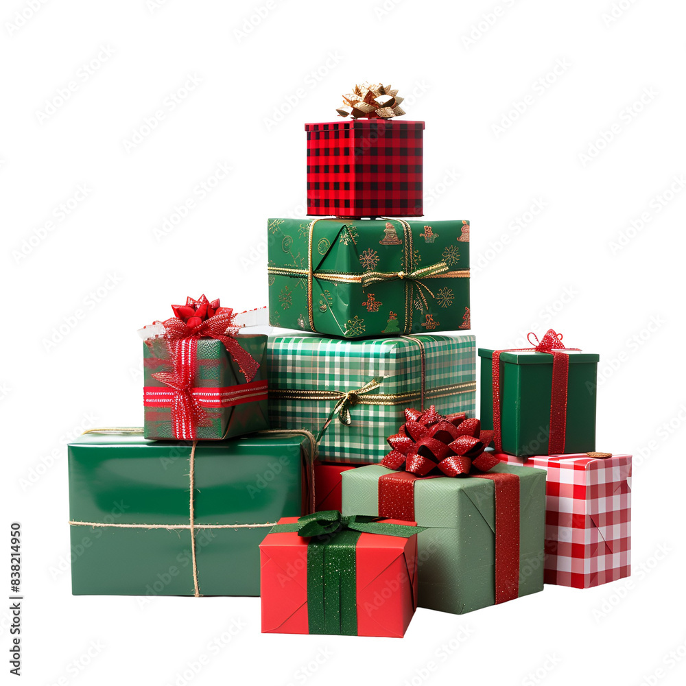 Fototapeta premium christmas gift boxes