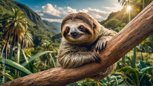 Cute sloth National Park Bolivianature