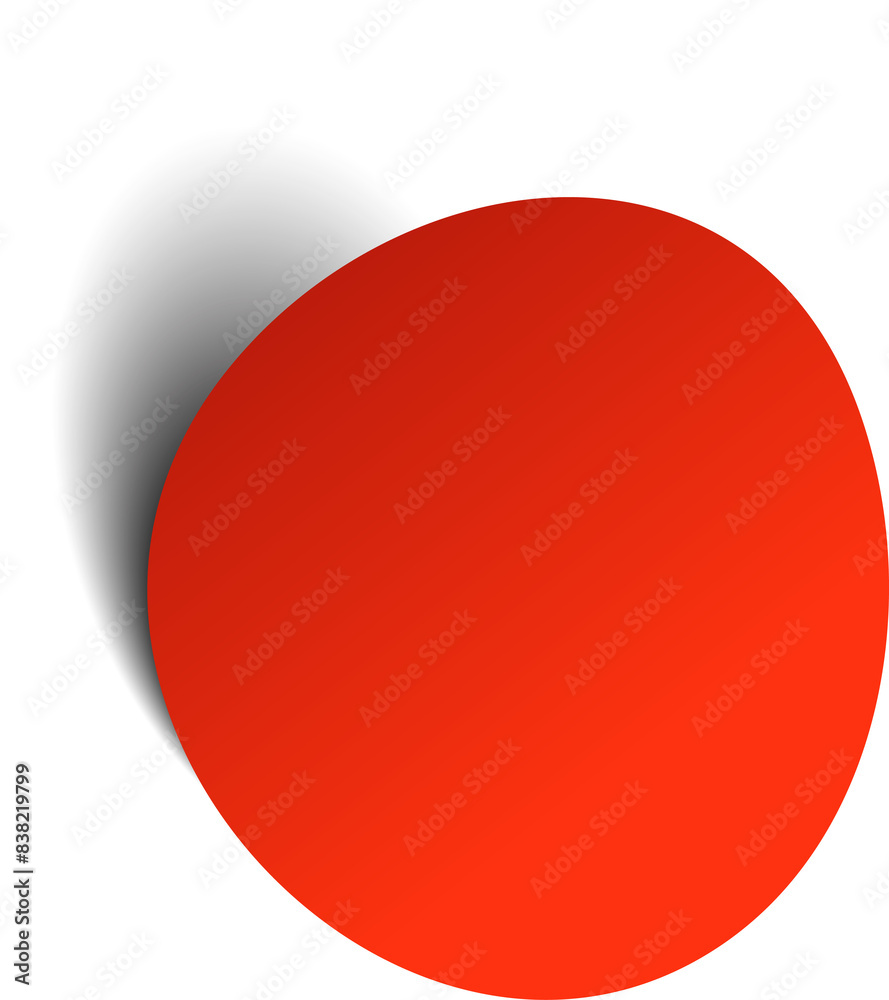 Circle red paper and shadow. Decoration design Circle red paper and shadow. Decoration design