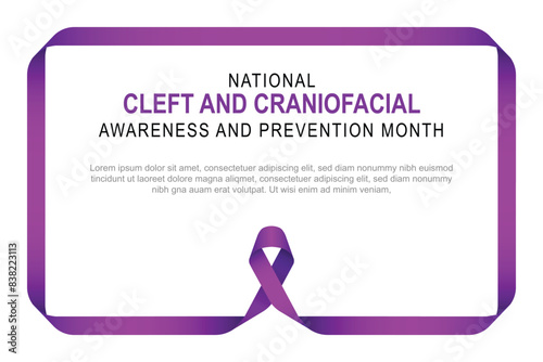 Foto National Cleft and Craniofacial Awareness and Prevention Month.