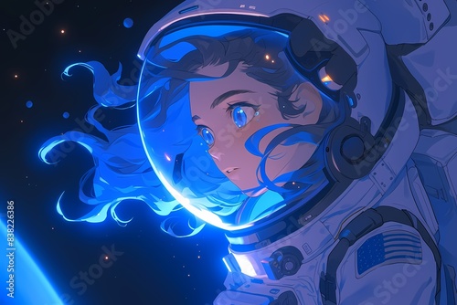 astronaut girl anime