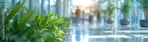 Wallpaper Mural Blurred background of modern glass office Torontodigital.ca