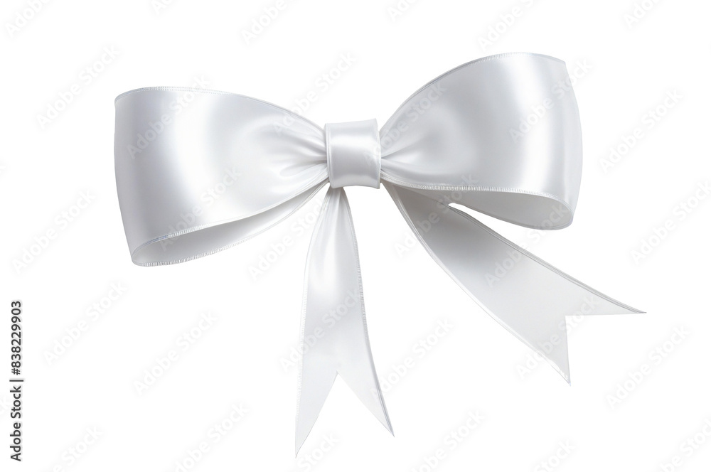 white ribbon bows on a transparent background white ribbon bows on a transparent background