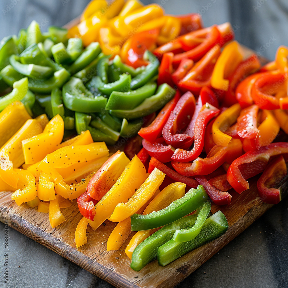 And Red Colorful Bell Peppers Green Yellow Pile And Red Colorful Bell Peppers Green Yellow Pile