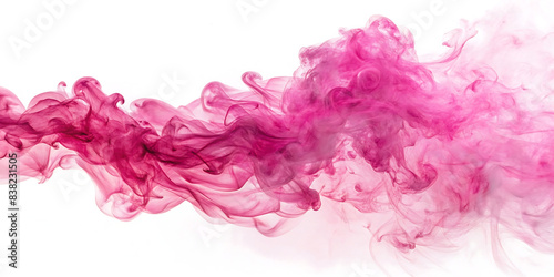 pink smoke on white background © Wilson