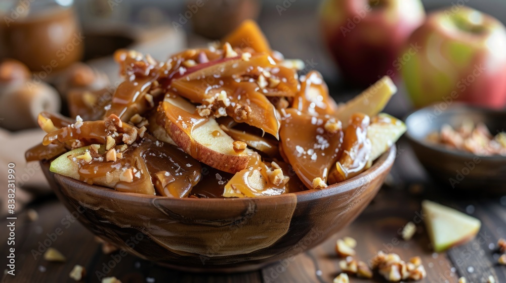 Raw Salted Caramel Apple Nachos, a guilt-free sweet snack Raw Salted Caramel Apple Nachos, a guilt-free sweet snack