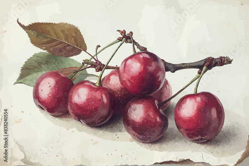 Delicious bunch red seedless crimson grape isolated on white.