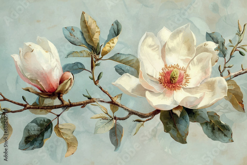 Watercolor illustration. Hand drawn underwater element design. Artistic vector marine design element. Illustration for greeting cards,