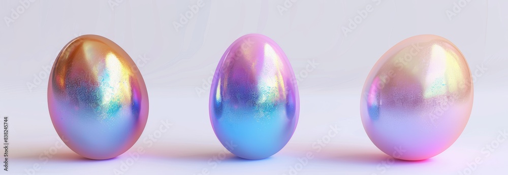 An abstract 3D rendering of colorful bubbles on a white background An abstract 3D rendering of colorful bubbles on a white background