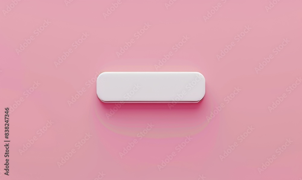 This 3D rendering shows a minimal blank search bar on pink background. A web search concept. This 3D rendering shows a minimal blank search bar on pink background. A web search concept.
