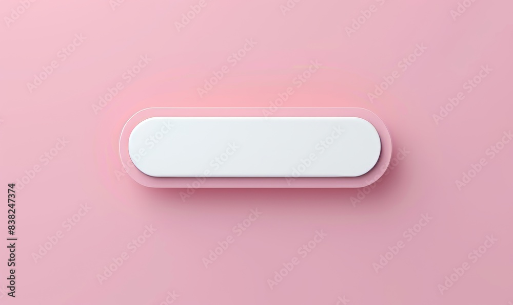 Search bar concept with pink background on minimal background and blank search bar. Rendering in 3D Search bar concept with pink background on minimal background and blank search bar. Rendering in 3D