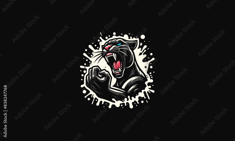 head panther angry vector illustration artwork design head panther angry vector illustration artwork design