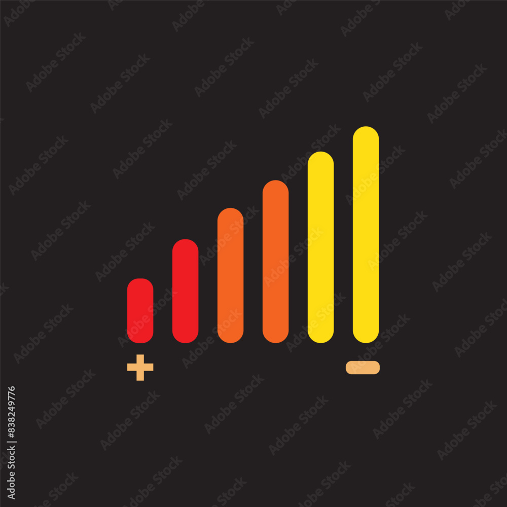 Obraz premium Audio icon flat design