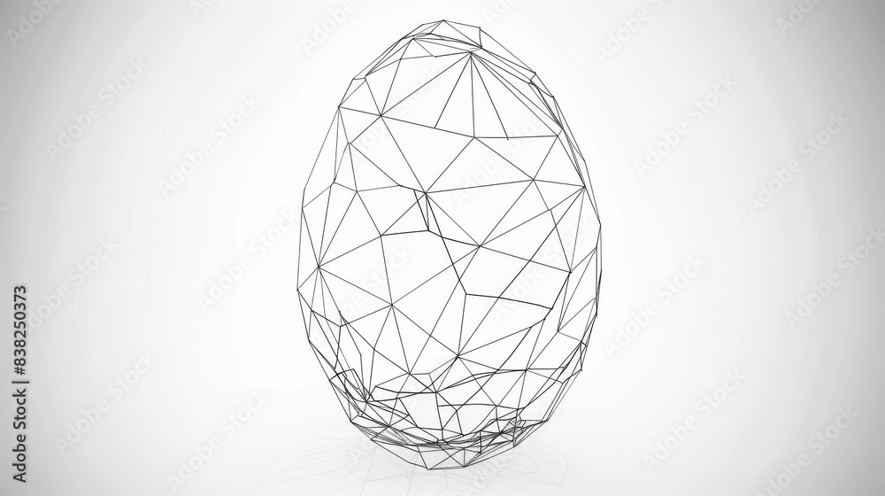 A polygonal sphere shape is used as an abstract design as well as a modern geometric pattern that comes in modern format