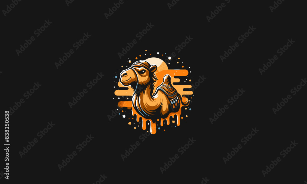 cartoon camel vector illustration flat design cartoon camel vector illustration flat design