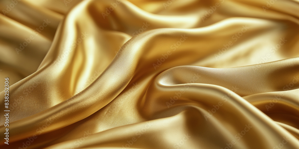 Fototapeta premium Elegant gold fabric background, luxury wallpaper