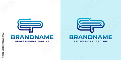Letters EP Technology Logo, Great for Tech Hardware and Electronics Brands