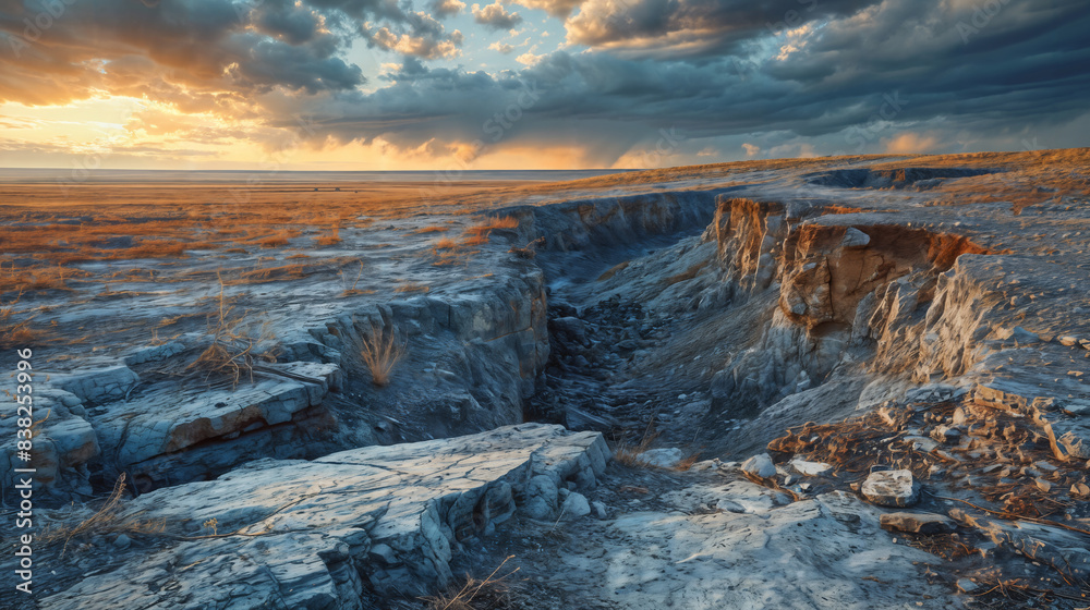 Lithium Mine at Sunset Lithium Mine at Sunset