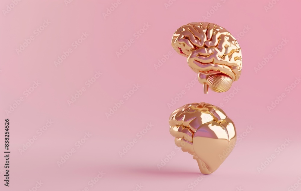 Heart and brain concept. Conflict of emotions and rational thinking. Soul and intelligence at peace. Heart and brain concept. Conflict of emotions and rational thinking. Soul and intelligence at peace.