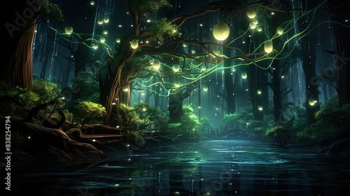 night forest in the forest