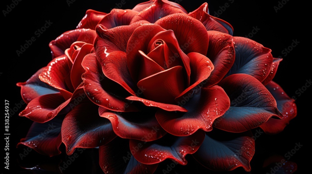 red rose on black red rose on black