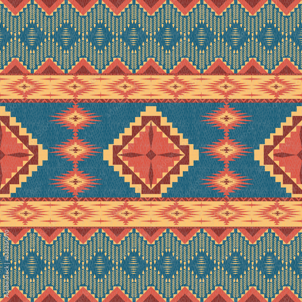 Fabric pattern native american design geometric pattern navajo , boho , american indian
style pattern seamless vector for fabric patterns, curtains or home decorations. Fabric pattern native american design geometric pattern navajo , boho , american indian
style pattern seamless vector for fabric patterns, curtains or home decorations.