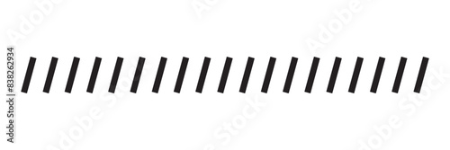 Foto Slash line vector design footer modern border