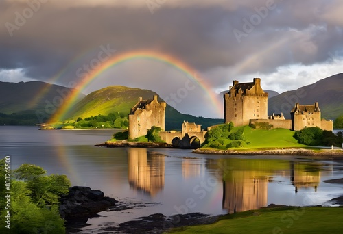 A view of Eilean Donan Castle in Scotland