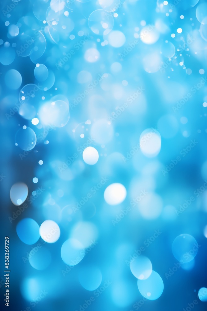 Abstract blue bokeh background with soft light and blurred circles. Perfect for holiday or celebration designs. Abstract blue bokeh background with soft light and blurred circles. Perfect for holiday or celebration designs.