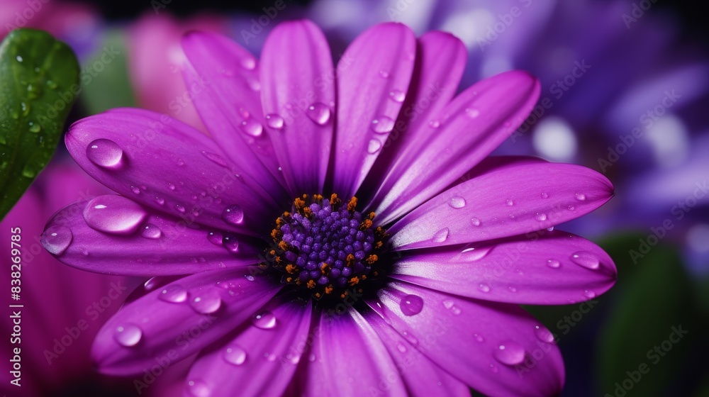 purple flower in the garden. purple flower in the garden.