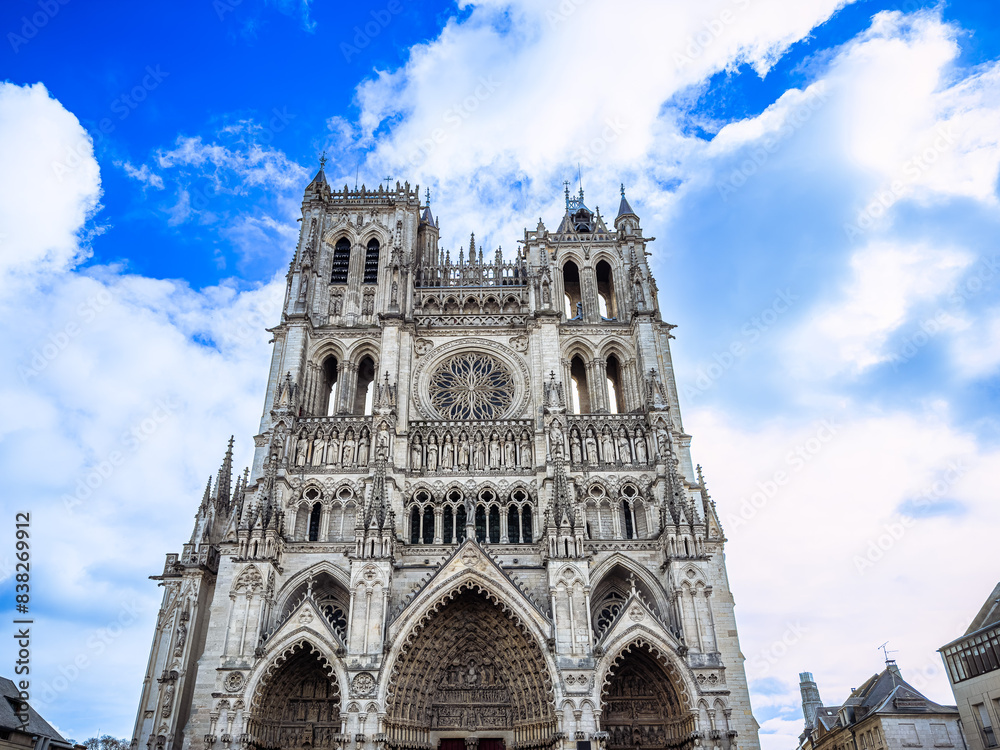 Fototapeta premium Traditional Cathedral building in Amiens, France