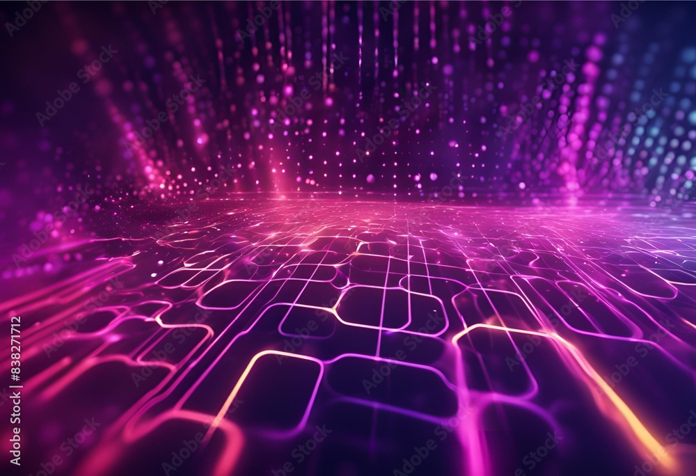 Neon-lit futuristic abstract background with dynamic lines and dots, perfect for IT websites. 4K digital render, sharp details. Neon-lit futuristic abstract background with dynamic lines and dots, perfect for IT websites. 4K digital render, sharp details.