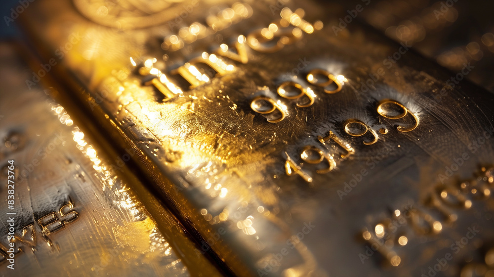 Gold bars, detailed surface close up macro view of gold bars that say invest - financial theme background for investment in precious metals- stamped, embossed, debased Gold bars, detailed surface close up macro view of gold bars that say invest - financial theme background for investment in precious metals- stamped, embossed, debased