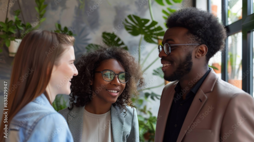 Guided Apartment Tour: Real Estate Agent Showing Modern Living Space to Young Couple