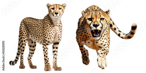 cheetah isolated on a transparent background