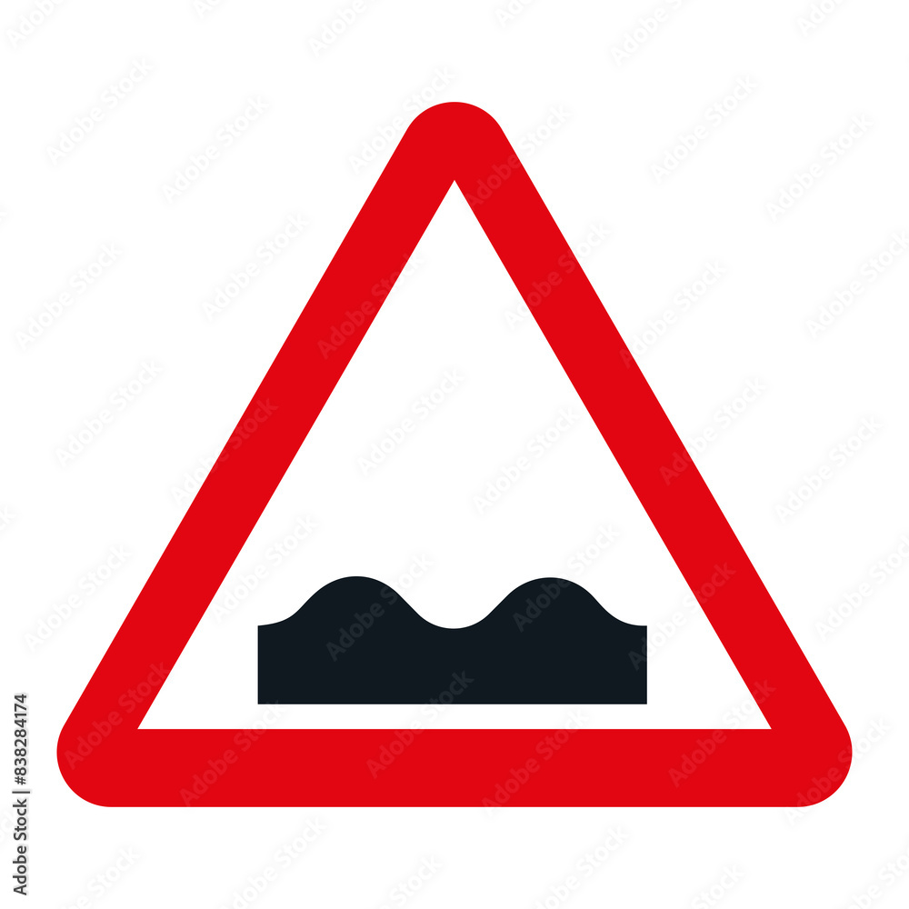 DANGER TRAFFIC SIGNS OF SPAIN, P-15 - Irregular profile DANGER TRAFFIC SIGNS OF SPAIN, P-15 - Irregular profile