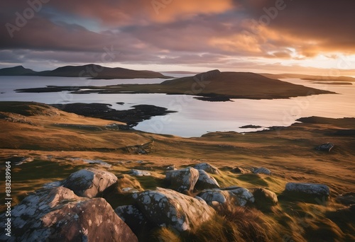 A view of the Island of Baara in Scotland