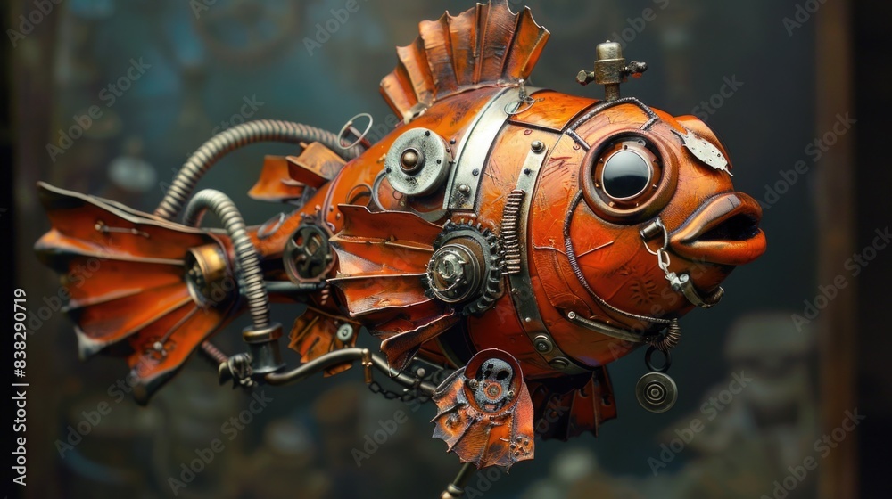 Fototapeta premium Steampunk Clownfish.