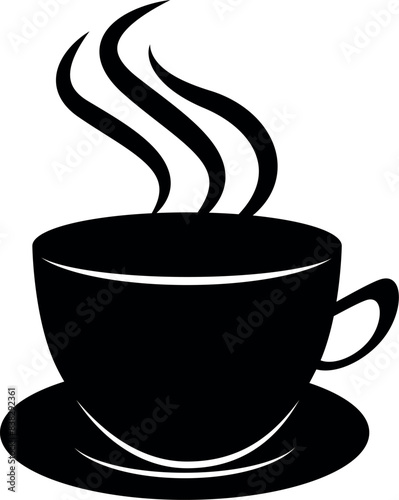Coffee Cup SVG Cut File for Cricut and Silhouette, EPS Vector, DXF , PNG , JPEG , Zip Folder