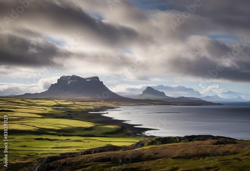 A view of the Island of Eigg in Scotland photo