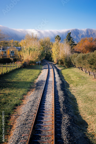 Autumn Journey on the Franschhoek Wine Tram. photo