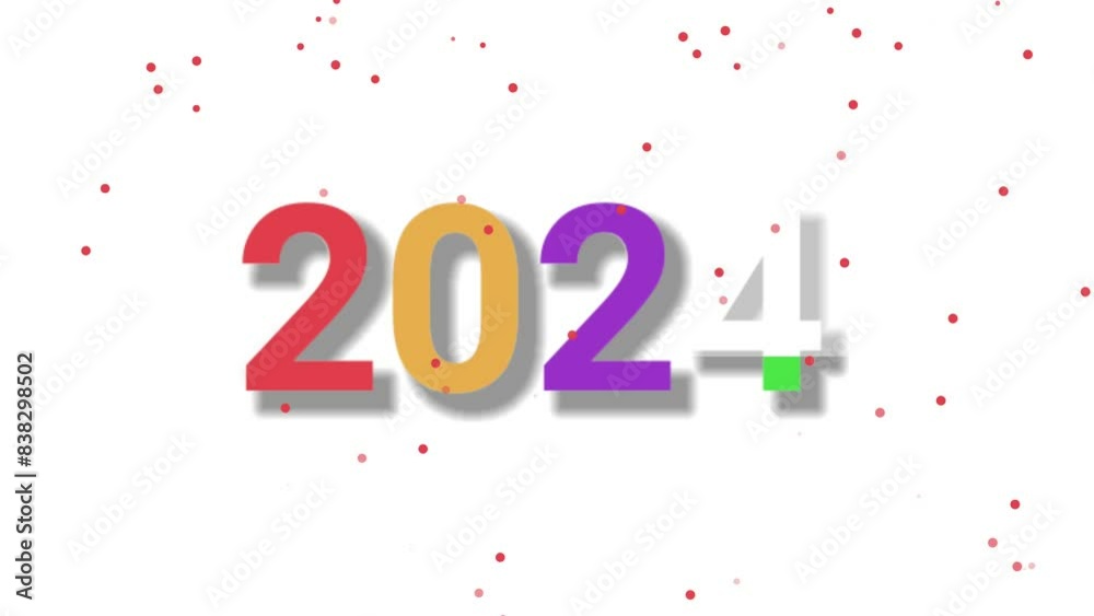 Aesthetic new year 2024 text animation Aesthetic new year 2024 text animation