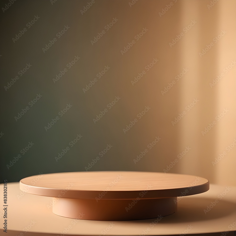 3D render podium or pedestal for product presentation 3D render podium or pedestal for product presentation
